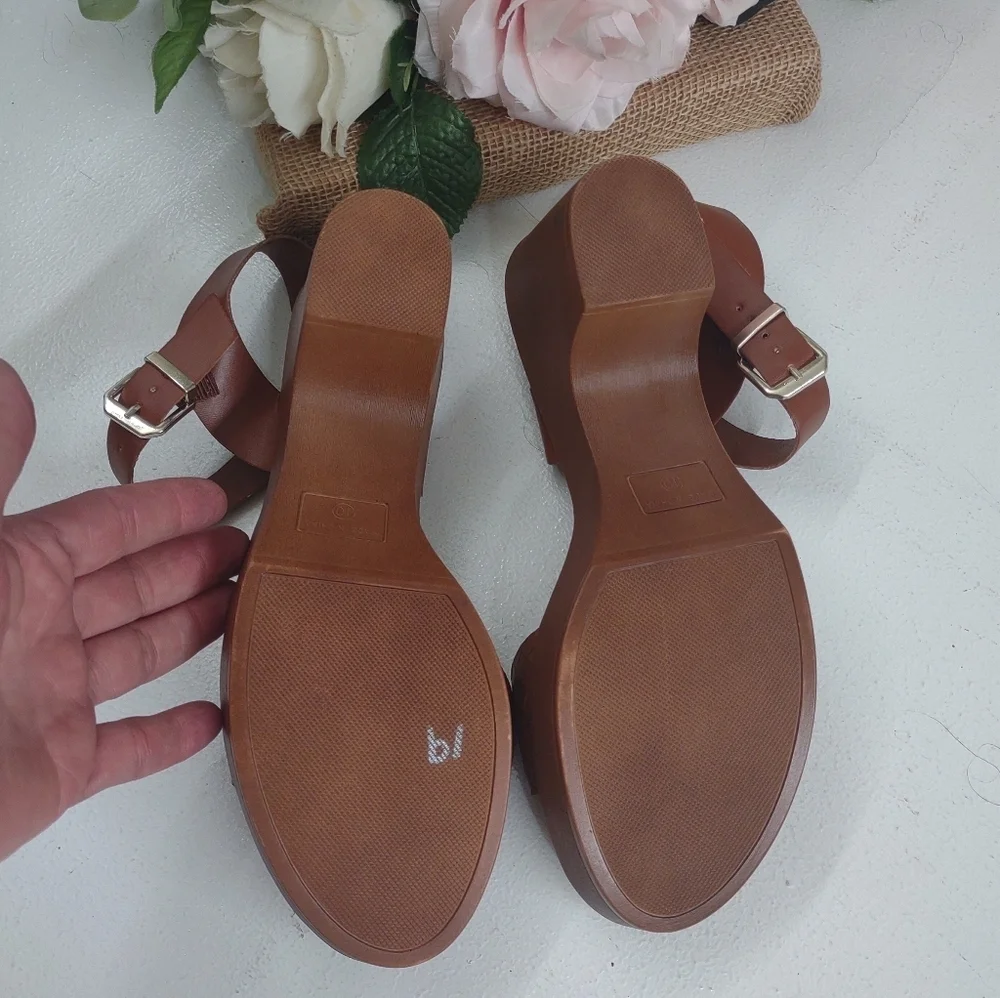 Me Too Brown Strappy Heels